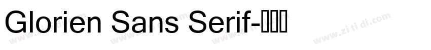 Glorien Sans Serif字体转换